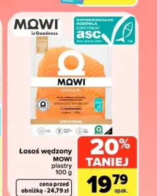 Łosoś wędzony w plastrach MOWI Signature Original