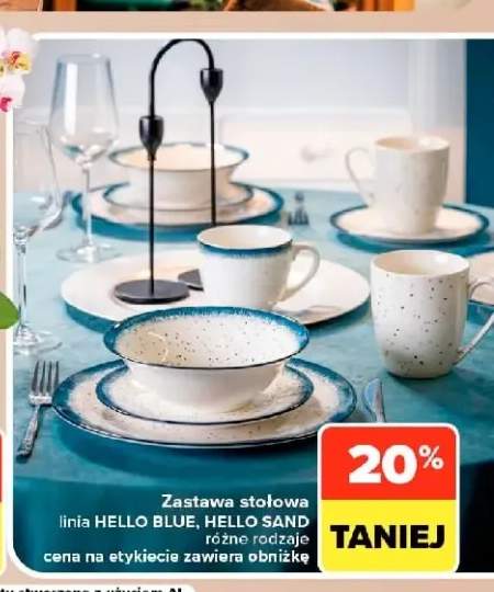 Zastawa stołowa linia Hello Blue +1 wariant