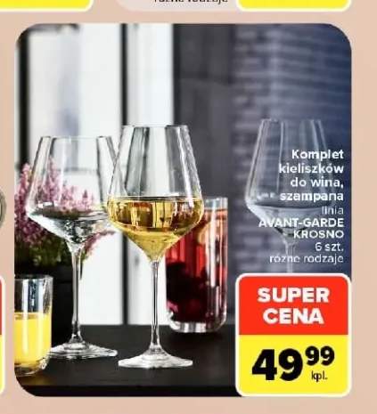 Komplet kieliszków do wina linia Avant-Garde Krosno 6 szt. +1 wariant
