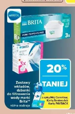 Zestawy wkładów, dzbanki do filtrowania wody Brita