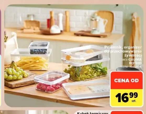 Pojemnik, organizer do przechowywania żywności linia Cauma Rotho