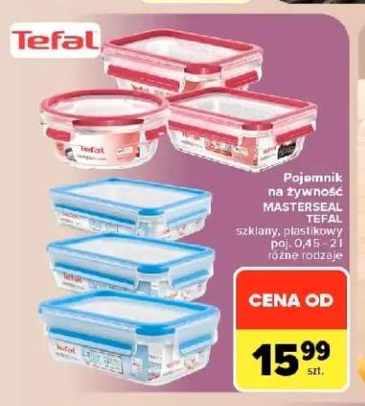 Pojemnik na żywność Masterseal Tefal szklany +1 wariant