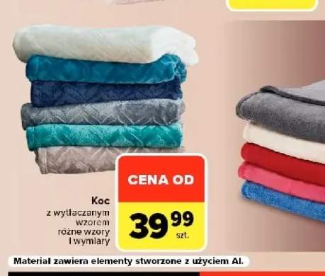 Koc z wytłaczanym wzorem
