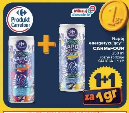 Napój energetyzujący Carrefour Classic Light +1 wariant