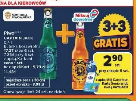 Piwo Captain Jack Original +1 wariant