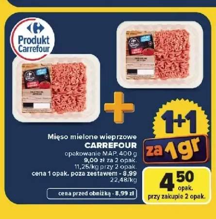 Mięso mielone wieprzowe Carrefour