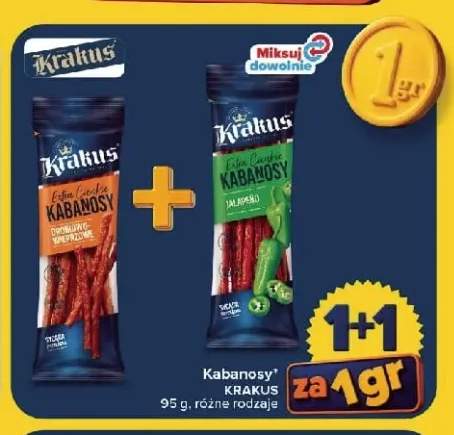 Kabanosy drobiowo-wieprzowe Krakus +1 wariant