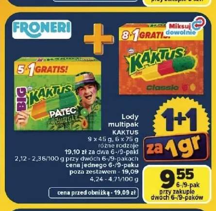 Lody multipak Kaktus