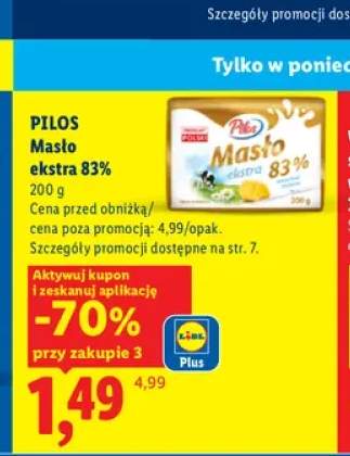 Masło ekstra Pilos 83%