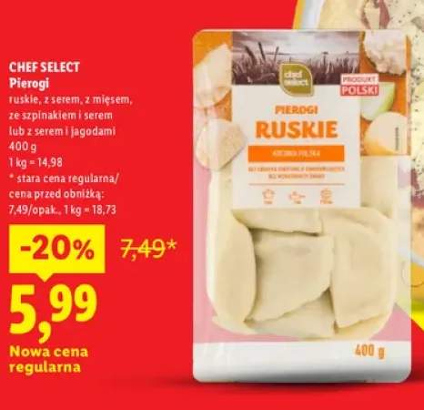 Pierogi ruskie Chef Select +4 warianty