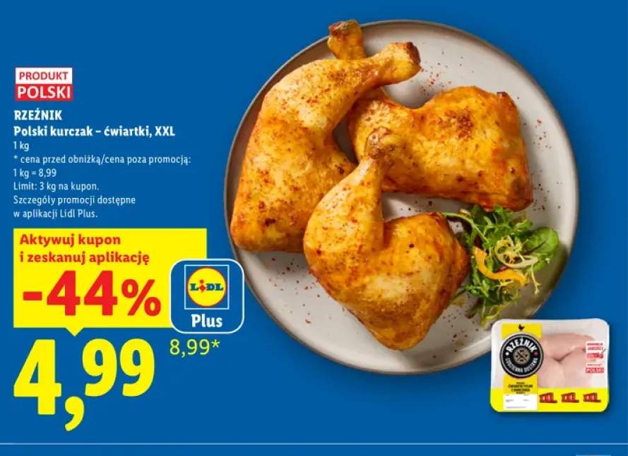 Polski kurczak ćwiartki XXL Rzeźnik