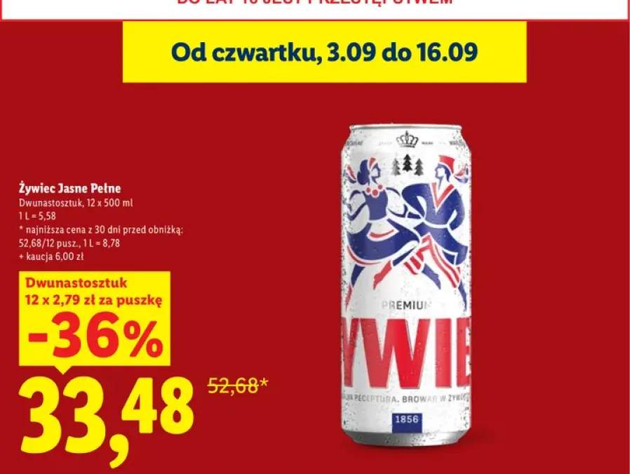 Piwo Żywiec 12-pak 500 ml