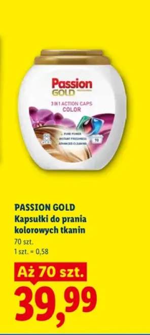 Kapsułki do prania kolorowych tkanin Passion Gold