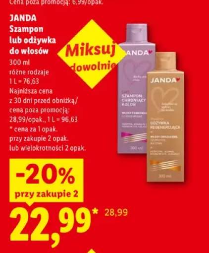 Szampon do włosów Janda +1 wariant