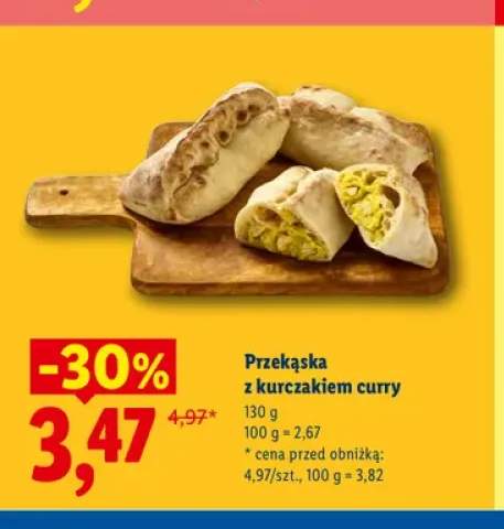 Przekąska z kurczakiem curry