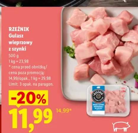 Gulasz wieprzowy z szynki Rzeźnik