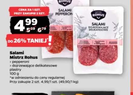 Salami pepperoni Mistrz Rohus +1 wariant