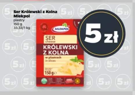 Ser Królewski z Kolna w plastrach Mlekpol