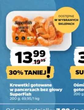 Krewetki gotowane w pancerzach bez głowy SuperFish