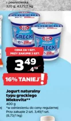 Jogurt naturalny typu greckiego Mlekovita