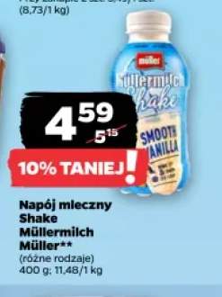 Napój mleczny Shake Müllermilch Müller