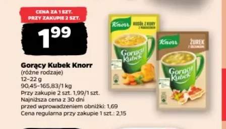 Gorący Kubek Knorr rosół z kury z makaronem +1 wariant