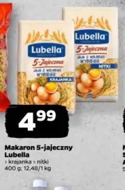 Makaron 5-jajeczny krajanka Lubella +1 wariant