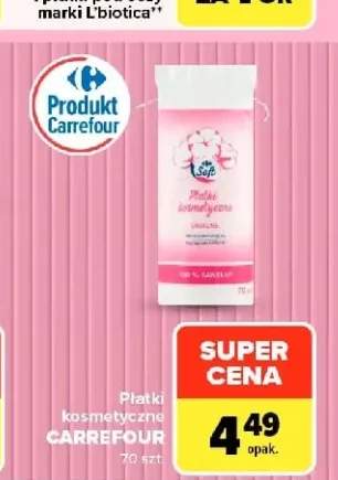 Płatki kosmetyczne Carrefour