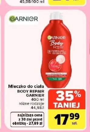 Mleczko do ciała Body Repair Garnier