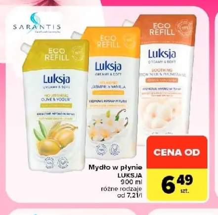 Mydło w płynie Luksja oliwka i jogurt +2 warianty