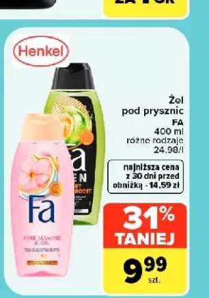 Żel pod prysznic Fa Soft Pink Jasmine & Oil +1 wariant