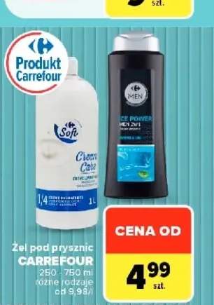 Żel pod prysznic Carrefour Soft Cream Care +1 wariant