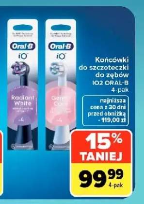 Końcówki do szczoteczki do zębów iO2 Gentle Care Oral-B 4-pak +1 wariant