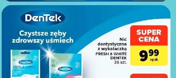 Nić dentystyczna z wykałaczką Fresh & White DenTek