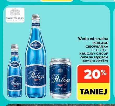 Woda mineralna Perlage Cisowianka