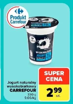 Jogurt naturalny wysokobiałkowy Carrefour