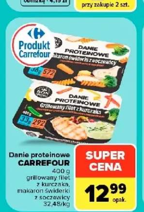 Danie proteinowe grillowany filet z kurczaka Carrefour +1 wariant