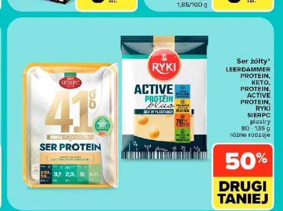 Ser żółty w plastrach Protein Sierpc +1 wariant