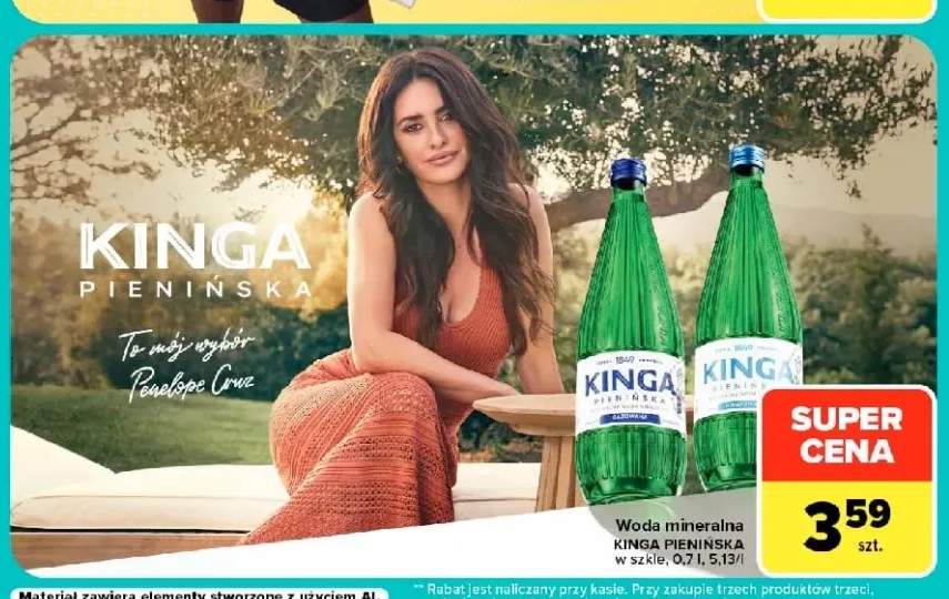 Woda mineralna gazowana Kinga Pienińska w szkle +1 wariant