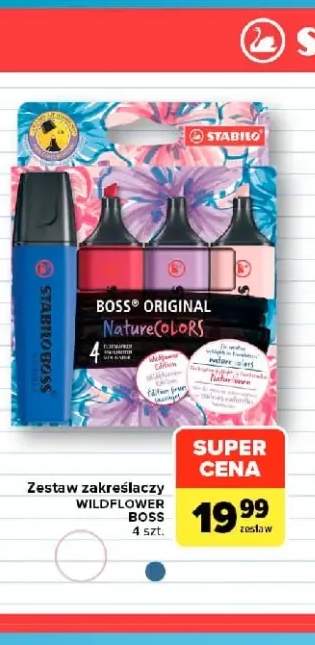 Zestaw zakreślaczy Wildflower Boss 4 szt. Stabilo