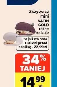 Zszywacz mini Satin Gold Interdruk
