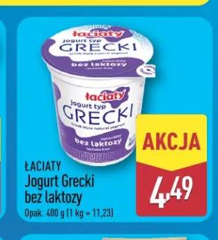 Jogurt grecki bez laktozy Łaciaty