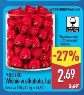 Praliny Wiśnie w alkoholu luz Mieszko
