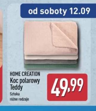 Koc polarowy Teddy Home Creation