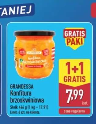 Konfitura brzoskwiniowa Grandessa