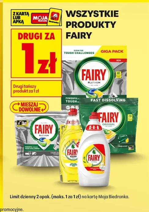 Kapsułki do zmywarki Platinum All in One Fairy 81 szt. +5 wariantów