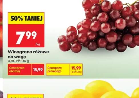 Winogrono różowe