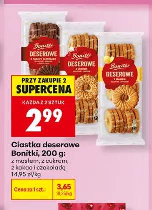 Ciastka deserowe Bonitki z cukrem +2 warianty