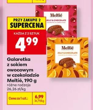 Galaretka z sokiem owocowym w czekoladzie Meltié