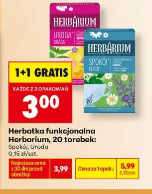 Herbatka funkcjonalna Herbarium Spokój +1 wariant